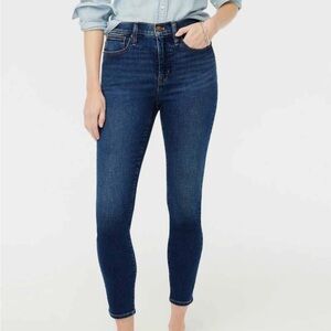 J. Crew Mid Rise Dark Blue Skinny Jeans